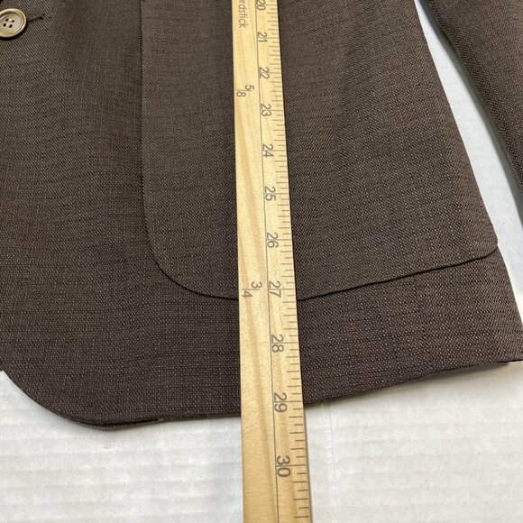 Tom Baine Blazer Mens M 40 Brow Performance Slim Fit Jacket Wrinkle Free Travel - Picture 8 of 11